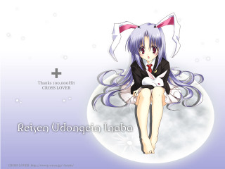 Moon bunny girl cat cross - a moon free wallpaper