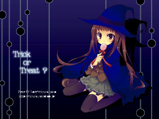 Girl witch candy halloween solo - a floor free wallpaper for desktop
