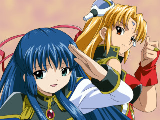 Anime girls long blue hair 2 - blue hair free wallpaper
