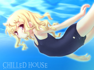 Floating girl water blonde swimsuit - hint of yayoi kasuma free wallpaper
