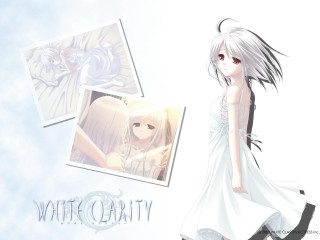 Girl white dress wall neo - clear free wallpaper
