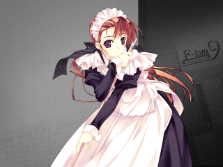 Woman white dress black gloves - a character portrait free wallpaper