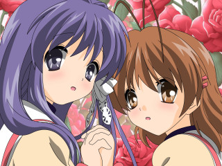Anime girls flower bouquet kyoto - something free wallpaper