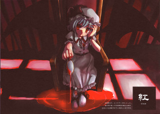 Woman bluehair blood redlight chair - blood free wallpaper for desktop