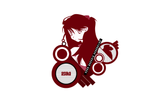 Woman headphones microphone neogeo vector - minimalist free wallpaper