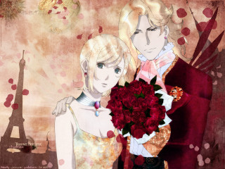 Couple flower eiffel neo romantic - neoromanticism free wallpaper