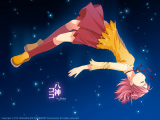 Woman flying umbrella star milkyway - a umbrella free wallpaper