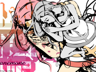 Woman hugging woman pink love - someone free wallpaper