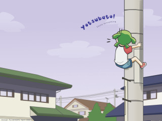Cartoon climbing pole yesbury purple - a pole free wallpaper