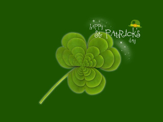 Green clover happy st patricks 2 - happy free wallpaper