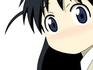 Cartoon man black hair blue - black hair free wallpaper