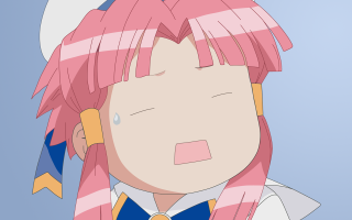Pink haired girl sailor hat - a face free wallpaper