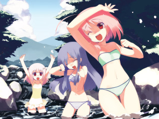Snowy bathing suits women nature - suit free wallpaper