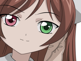 Girl greeneyes hat sad closup - eye free wallpaper