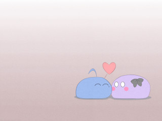 Cartoon animals pink background heart - amano free wallpaper for desktop