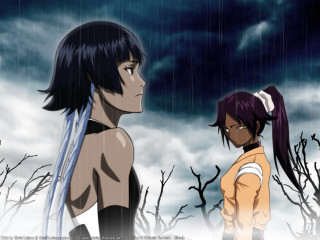 Rainy anime couple umbrella sky - an umbrella free wallpaper