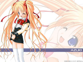 Anime girl long hair cat 9 - a red bow tie free wallpaper