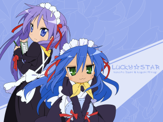 Anime girls blue green eyes - a yellow ribbon free wallpaper