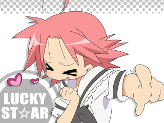 Pink hair heart forehead star - lucky free wallpaper