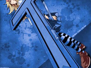 Cartoon woman cross hat striped - abstract illusionism free wallpaper