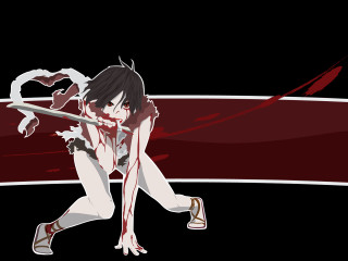 Woman sword blood kneeling grimdark - a bloody background free wallpaper