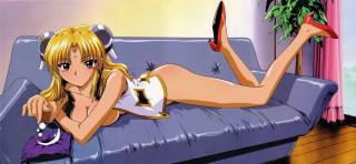 Woman couch cat blonde china - her hand and a cat free wallpaper