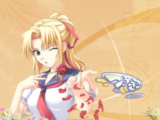 Girl bow knife bird yellow - a knife free wallpaper