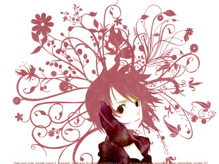 Flower gothic anime portrait plant - flowery free wallpaper