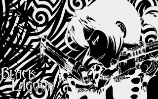 Woman gun swirls ink comic - lineart free wallpaper