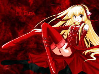 Girl red dress boots dancing - the wind free wallpaper for desktop