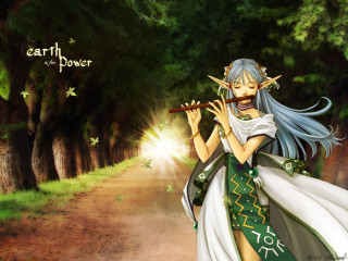 Woman white dress flute forest - a white dress holding free wallpaper