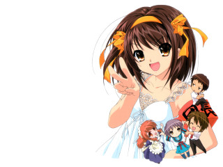 Wedding girl friends suit anime - net art free wallpaper