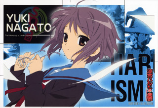 Nagato yuki anime sword blue - a anime character free wallpaper