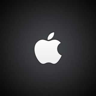 Apple logo black background shadow - letterism free wallpaper