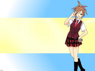 Girl tie cellphone anime background - a cell phone free wallpaper