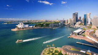 Boat city skyline water traveling - elizabeth durack free wallpaper