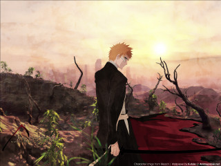 Suit man forest city sword - his hand and a city in the background free wallpaper