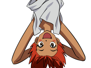 Upside down towel anime darkskin - his head free wallpaper