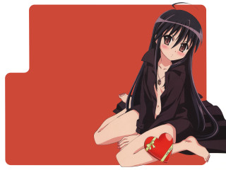 Woman heart knee sitting jigsaw - her leg free wallpaper