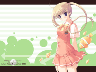 Pink dress girl fish net - her hand and a fish free wallpaper