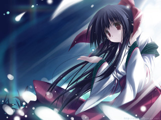 Girl blackhair whiteshirt snow moon - long black hair free wallpaper for desktop