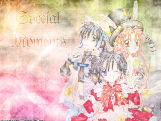 Special moments anime gothic flowers - a background free wallpaper