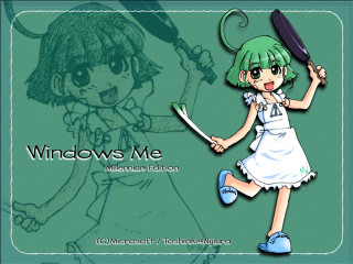 Green girl tennis antennae cartoon - an album cover free wallpaper
