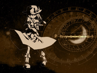 Girl hat dress clock phono - free sci-fi wallpaper