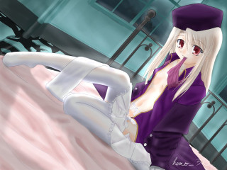 Purple bed anime illyasviel blush - a purple outfit free wallpaper for desktop