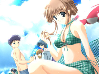 Beach bikini summer sky children - suit free wallpaper