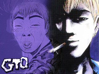 Man smoking manga characters halftone - his mouth free wallpaper