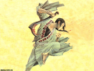 Woman sword bird yellow background - a yellow wall free wallpaper