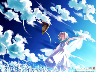 Girl dress hat kite beach - a girl in a dress and hat free wallpaper