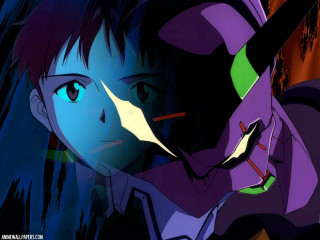 Anime blueeyes purpleoutfit blackhat greenpurplejacket - jacket free wallpaper